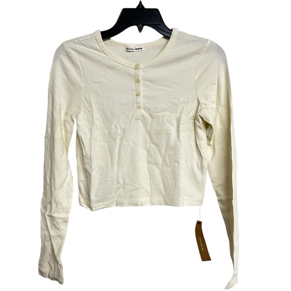 Reformation Tops - New Reformation Jeans Lvon Long Sleeve Ivory Top